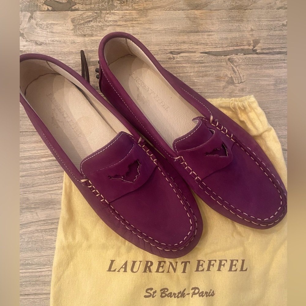 NWOT- Laurent Effel Purple Loafers